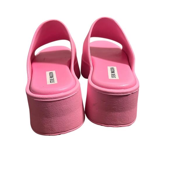 Steve Madden Pink Slinky Platform Slide Sandals Size 8 - Picture 3 of 8